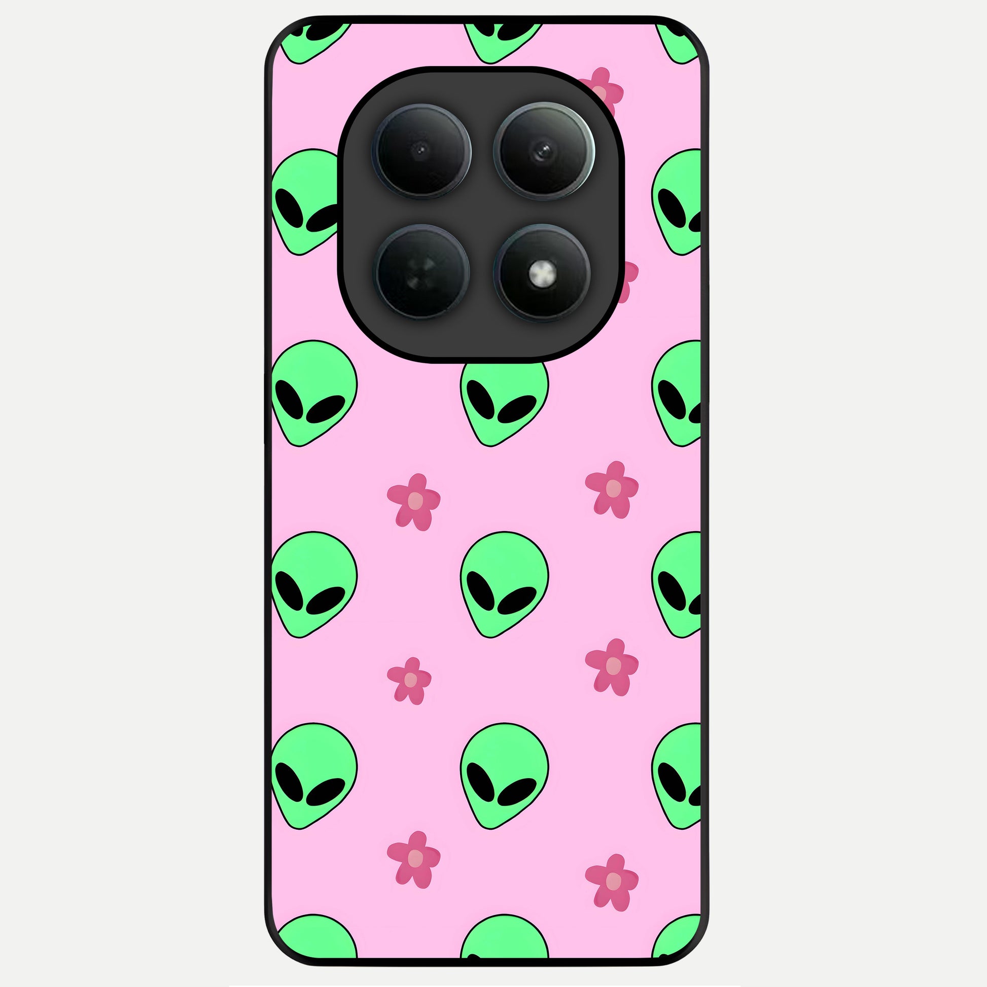  Cosmic Cute Crush Glass Case For Poco M8 back cover – full design glossy printed glass finish