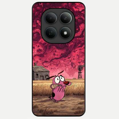  Courage Under Sky Glass Case For Poco M8 back cover – full design glossy printed glass finish
