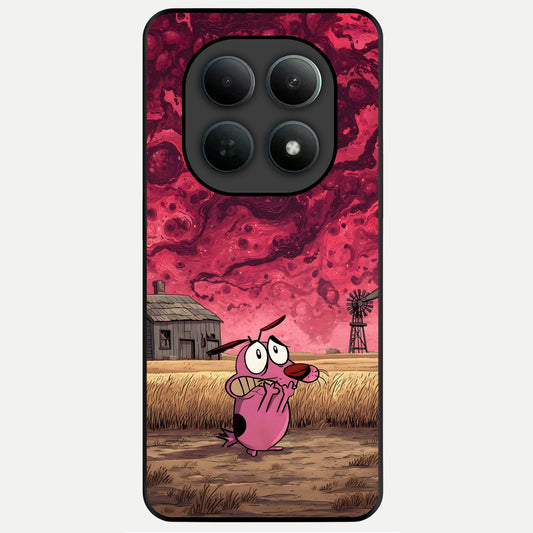  Courage Under Sky Glass Case For Poco M8 back cover – full design glossy printed glass finish
