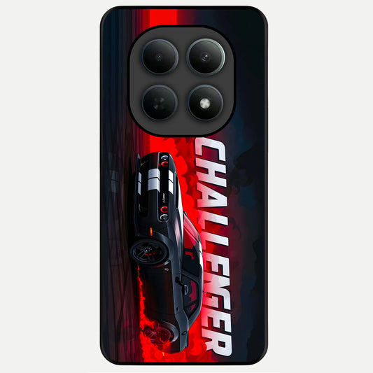  Crimson Challenger Fury Glass Case For Poco M8 back cover – full design glossy printed glass finish