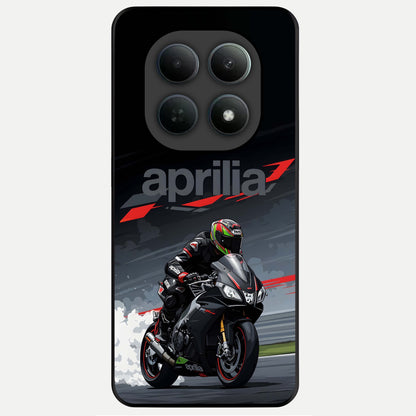  Dark Aprilla Glass Case For Poco M8 back cover – full design glossy printed glass finish