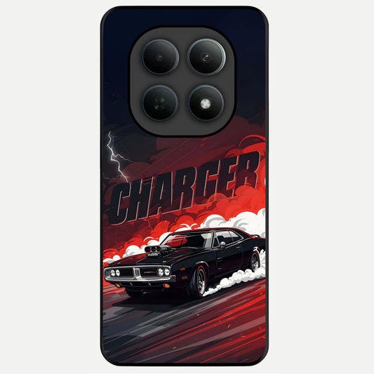  Dark Charger Fury Glass Case For Poco M8 back cover – full design glossy printed glass finish