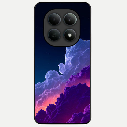  Dreamy Cloud Skies Glass Case For Poco M8 back cover – full design glossy printed glass finish