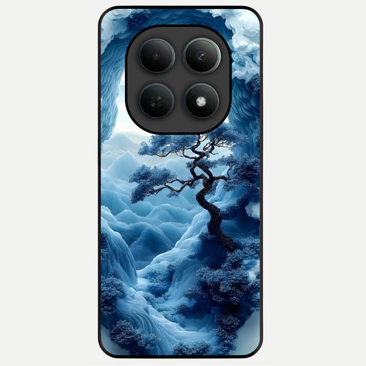  Frozen Serenity Gate Glass Case For Poco M8 back cover – full design glossy printed glass finish