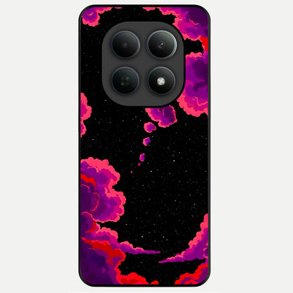  Galaxy Dream Frame Glass Case For Poco M8 back cover – full design glossy printed glass finish
