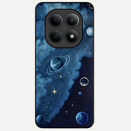  Galaxy Dream Space Glass Case For Poco M8 back cover – full design glossy printed glass finish