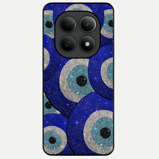  Galaxy Eye Flow Glass Case For Poco M8 back cover – full design glossy printed glass finish