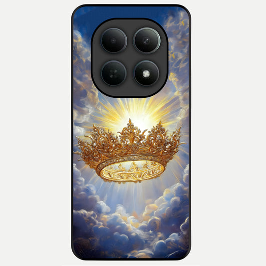  Heavenly Crown Light Glass Case For Poco M8 back cover – full design glossy printed glass finish