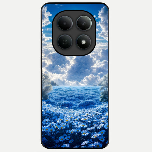  Heavenly Daisy Horizon Glass Case For Poco M8 back cover – full design glossy printed glass finish