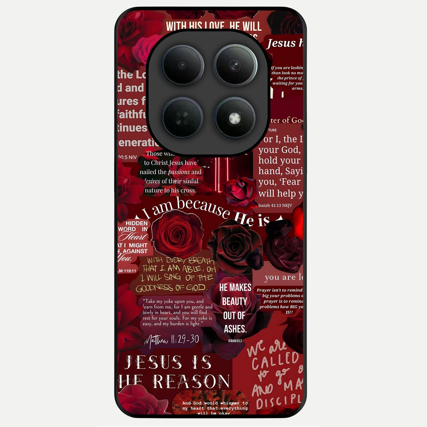  Jesus Love Heals Glass Case For Poco M8 back cover – full design glossy printed glass finish