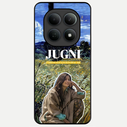  Jugni Soul Vibes Glass Case For Poco M8 back cover – full design glossy printed glass finish