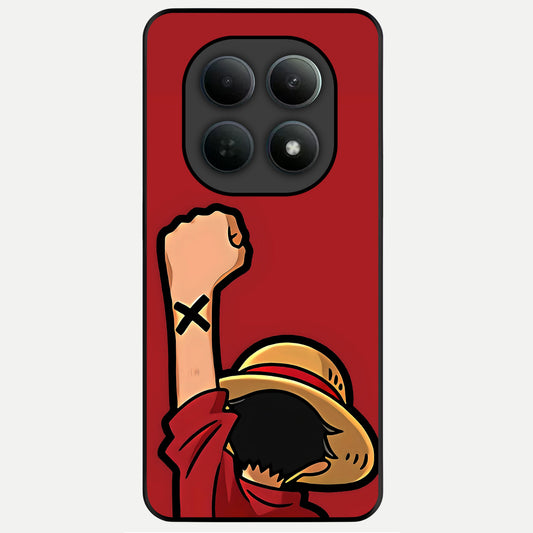  Luffy X Spirit Glass Case For Poco M8 back cover – full design glossy printed glass finish