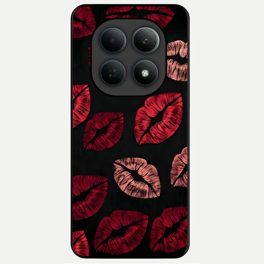  Midnight Kiss Love Glass Case For Poco M8 back cover – full design glossy printed glass finish