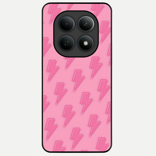  Pink Moo Magic Glass Case For Poco M8 back cover – full design glossy printed glass finish