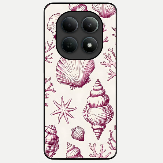  Pink Power Sparks Glass Case For Poco M8 back cover – full design glossy printed glass finish
