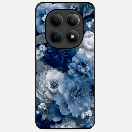  Royal Bloom Garden Glass Case For Poco M8 back cover – full design glossy printed glass finish