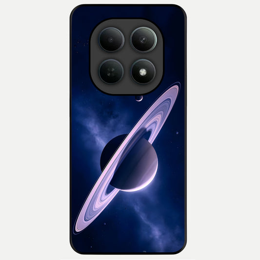  Saturn Ring Mystique Glass Case For Poco M8 back cover – full design glossy printed glass finish