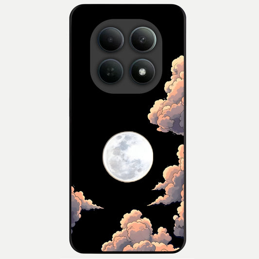  Shade Cloud Moon Glass Case For Poco M8 back cover – full design glossy printed glass finish