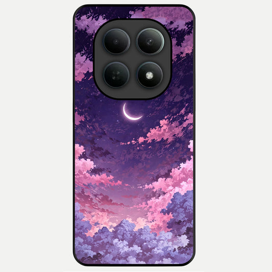  Sky Drift Clouds Glass Case For Poco M8 back cover – full design glossy printed glass finish