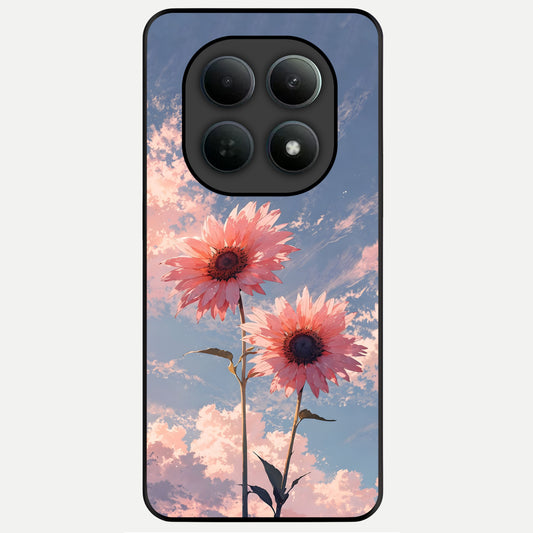  Sun Moon Balance Glass Case For Poco M8 back cover – full design glossy printed glass finish