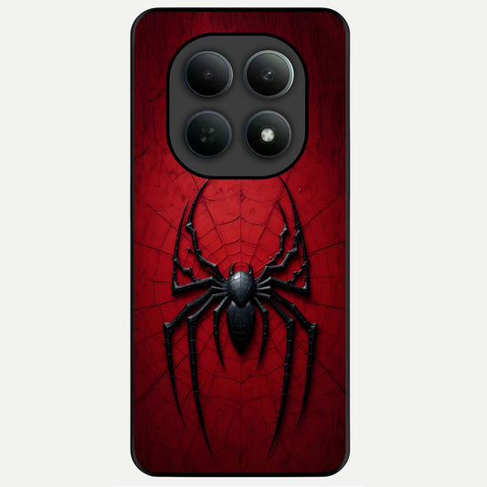  Superhero Web Emblem Glass Case For Poco M8 back cover – full design glossy printed glass finish