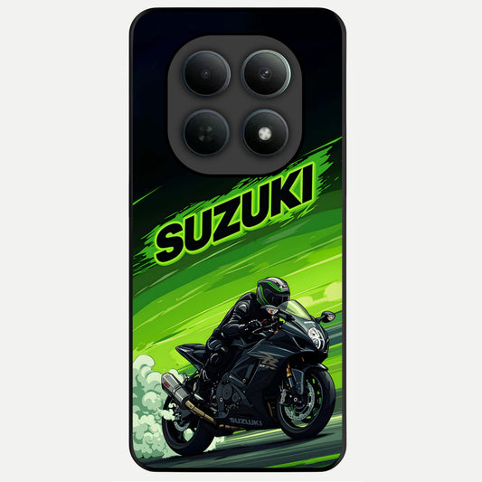  Suzuki Speed Beast Glass Case For Poco M8 back cover – full design glossy printed glass finish