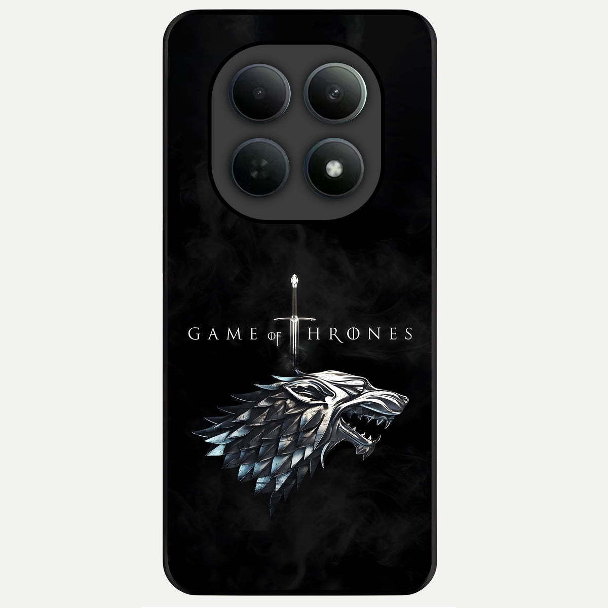  Throne Wolf Legacy Glass Case For Poco M8 back cover – full design glossy printed glass finish