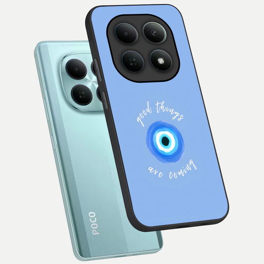  Bright Future Ahead phone case For Poco M8 showing premium glass back cover with detailed artwork