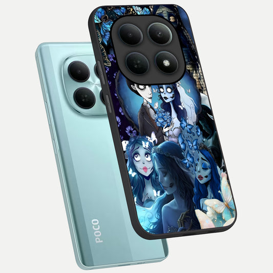  Butterfly Ghost Soul phone case For Poco M8 showing premium glass back cover with detailed artwork