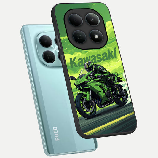 Greenery Sky phone case For Poco M8 showing premium glass back cover with detailed artwork