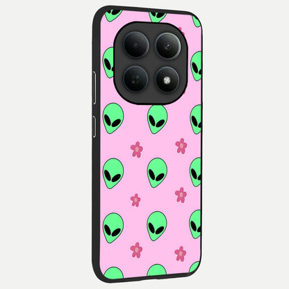  Cosmic Cute Crush back cover For Poco M8 slim fit glass case with vibrant aesthetic design