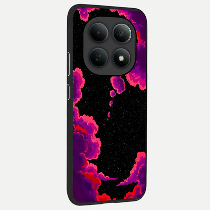  Galaxy Dream Frame back cover For Poco M8 slim fit glass case with vibrant aesthetic design
