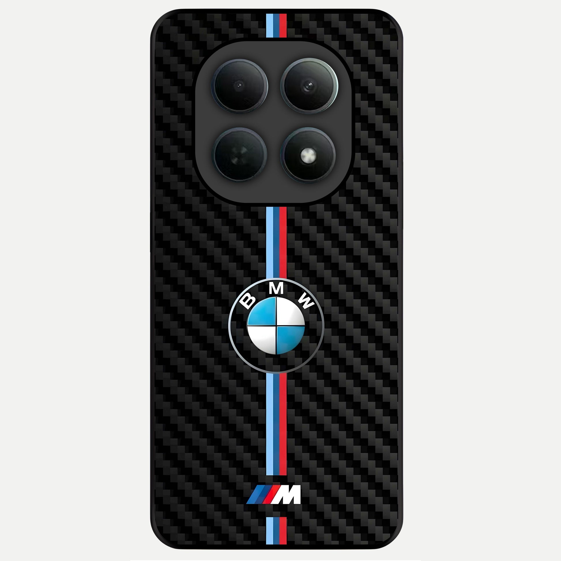  BMW Pattern Glass Case For Poco M8 Pro back cover – full design glossy printed glass finish