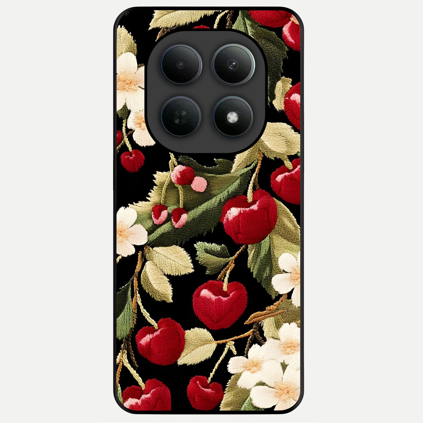  Blooming Spendor Bird Glass Case For Poco M8 Pro back cover – full design glossy printed glass finish