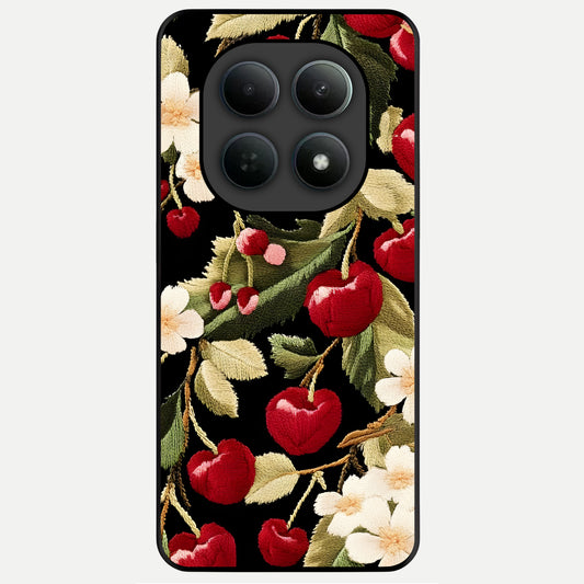  Blooming Spendor Bird Glass Case For Poco M8 Pro back cover – full design glossy printed glass finish
