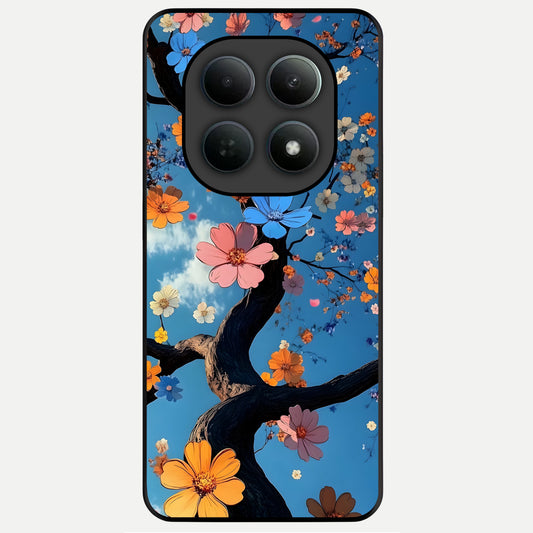  Blossom Dream Sky Glass Case For Poco M8 Pro back cover – full design glossy printed glass finish