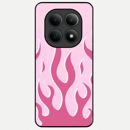  Blush Flame Energy Glass Case For Poco M8 Pro back cover – full design glossy printed glass finish