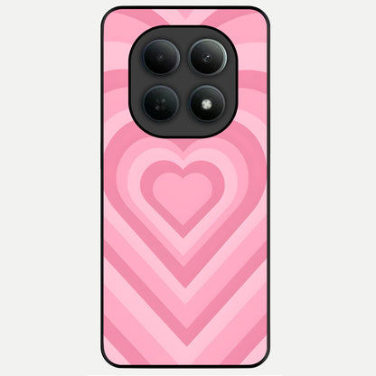  Blush Heart Waves Glass Case For Poco M8 Pro back cover – full design glossy printed glass finish