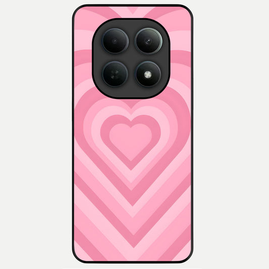  Blush Heart Waves Glass Case For Poco M8 Pro back cover – full design glossy printed glass finish