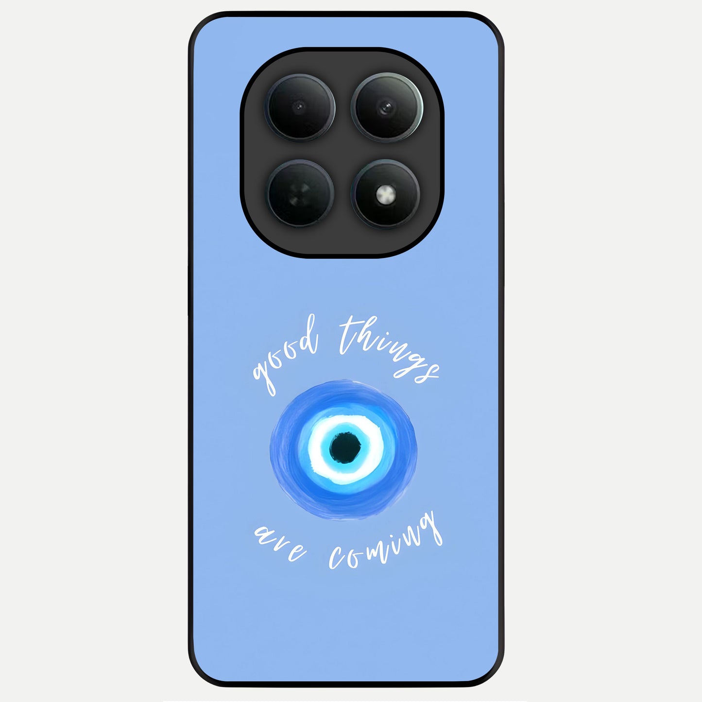  Bright Future Ahead Glass Case For Poco M8 Pro back cover – full design glossy printed glass finish