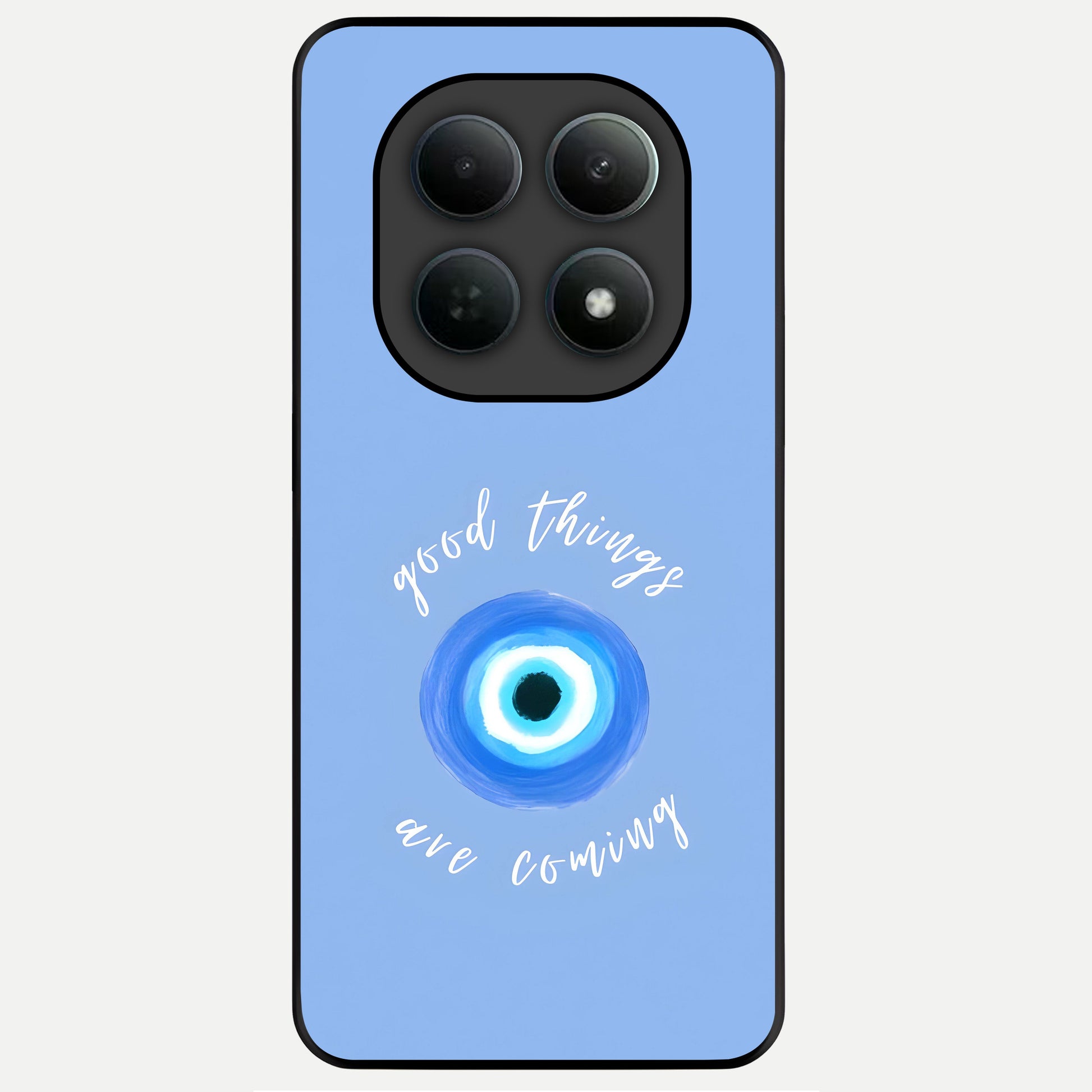  Bright Future Ahead Glass Case For Poco M8 Pro back cover – full design glossy printed glass finish