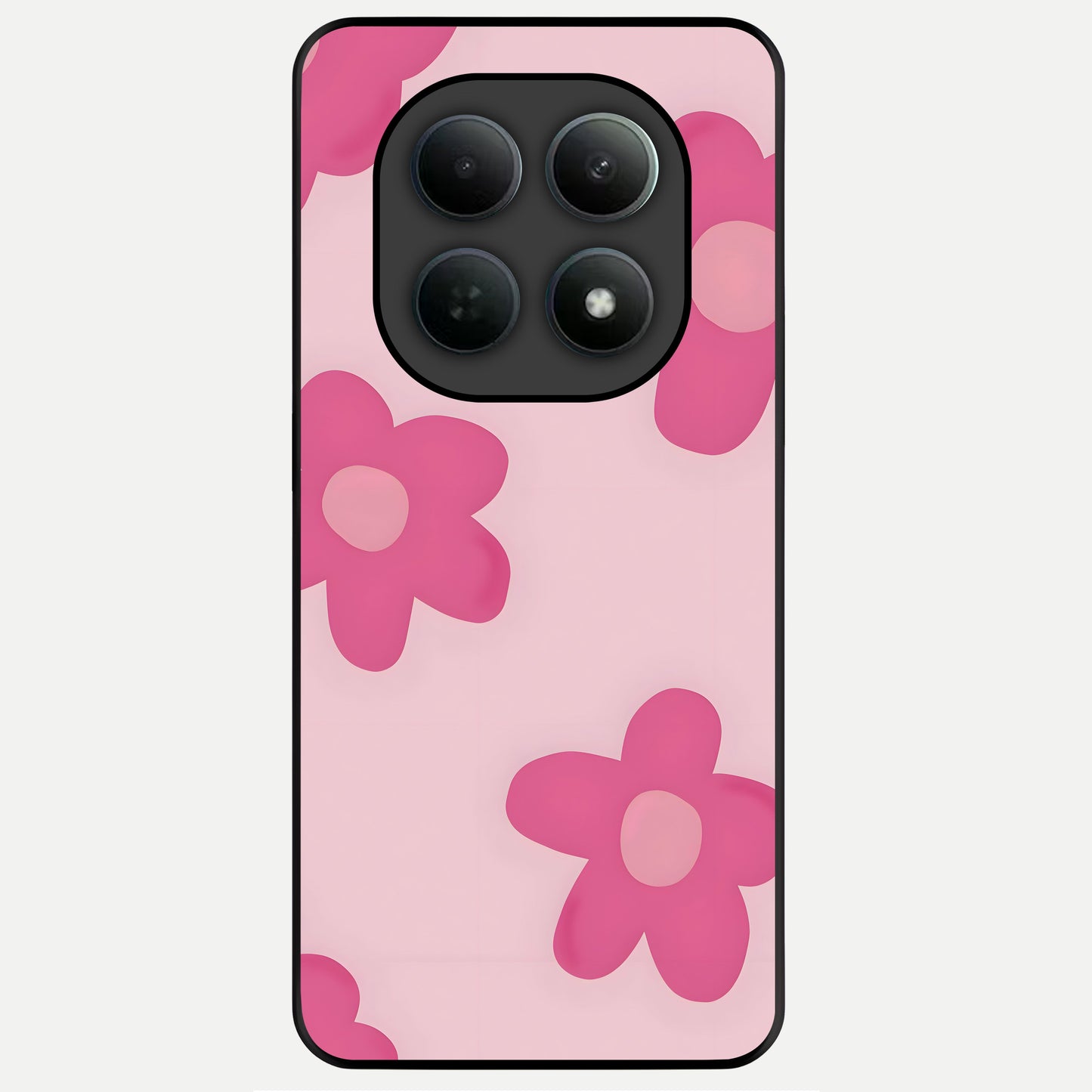  Candy Bloom Dreams Glass Case For Poco M8 Pro back cover – full design glossy printed glass finish