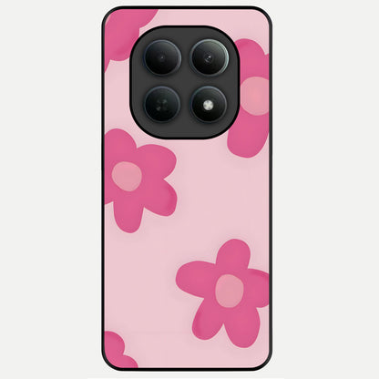  Candy Bloom Dreams Glass Case For Poco M8 Pro back cover – full design glossy printed glass finish