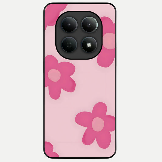  Candy Bloom Dreams Glass Case For Poco M8 Pro back cover – full design glossy printed glass finish