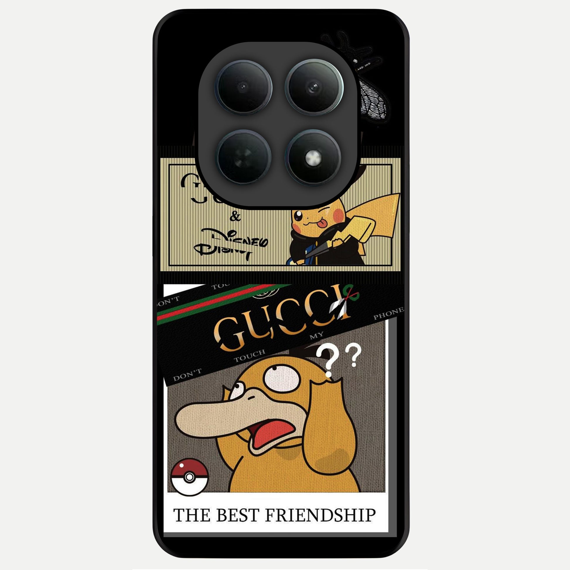  Cartoon Brand Play Mashup Glass Case For Poco M8 Pro back cover – full design glossy printed glass finish