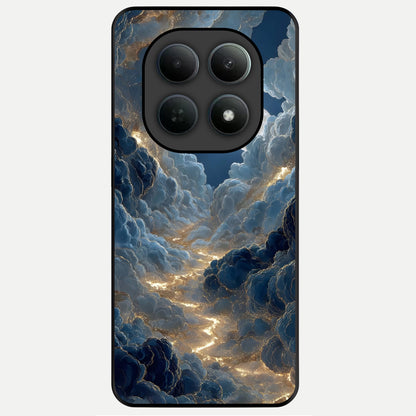  Celestial Cloud Road Glass Case For Poco M8 Pro back cover – full design glossy printed glass finish