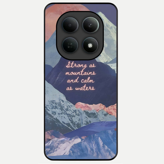  Celestial Mountain Calm Glass Case For Poco M8 Pro back cover – full design glossy printed glass finish
