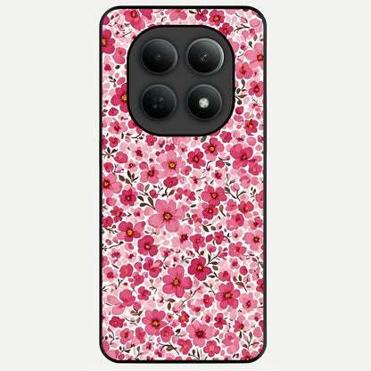  Cherry Blossom Charm Glass Case For Poco M8 Pro back cover – full design glossy printed glass finish