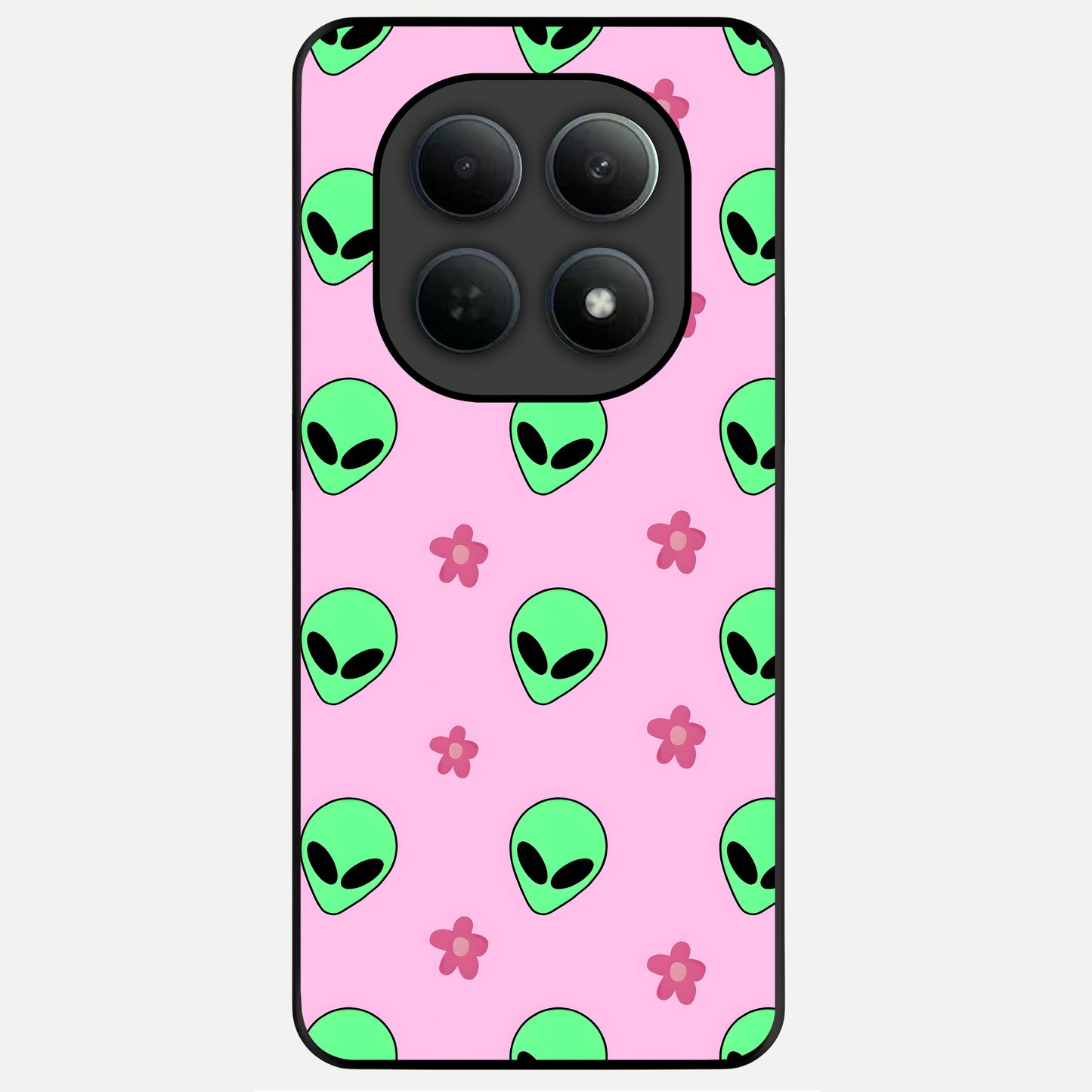  Cosmic Cute Crush Glass Case For Poco M8 Pro back cover – full design glossy printed glass finish
