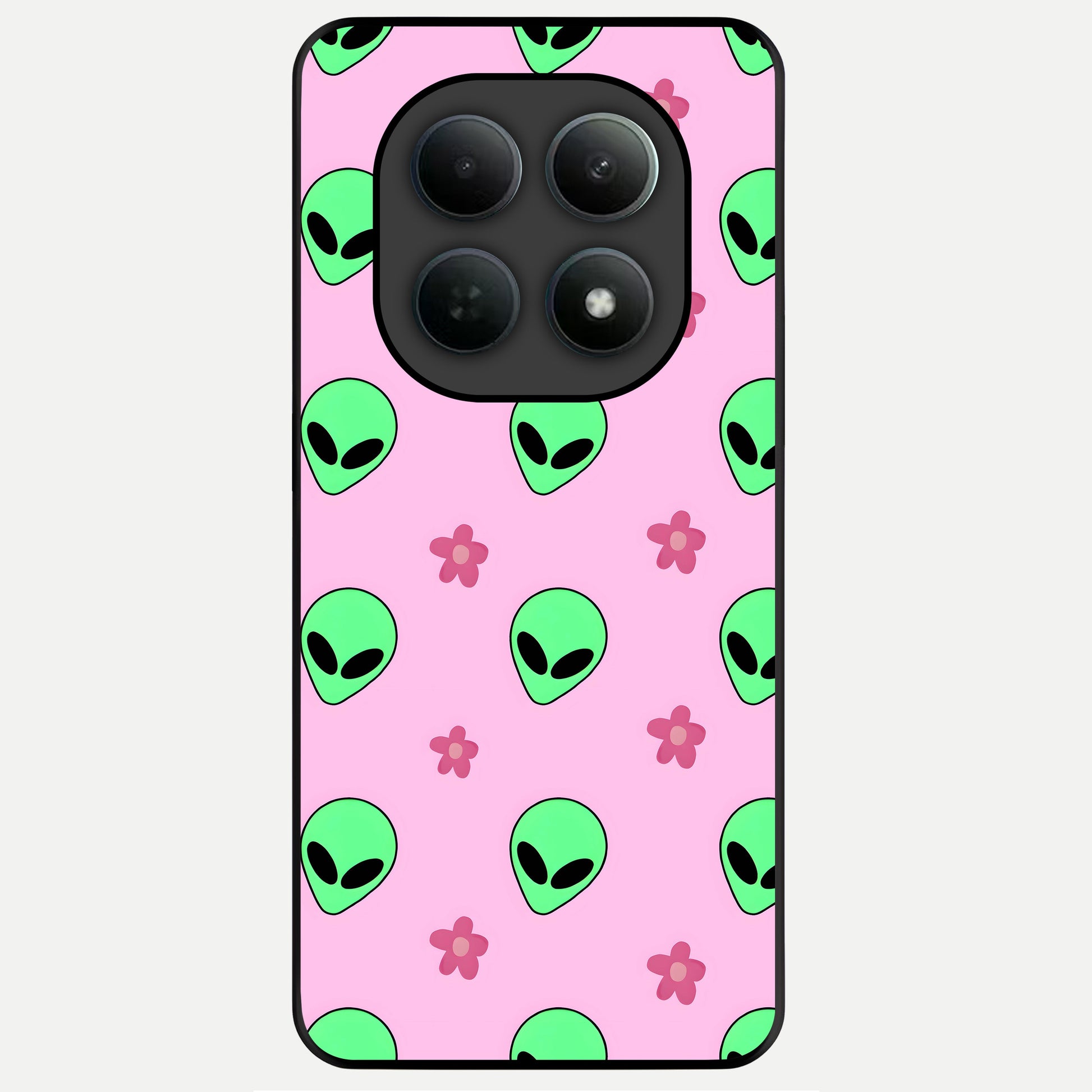  Cosmic Cute Crush Glass Case For Poco M8 Pro back cover – full design glossy printed glass finish